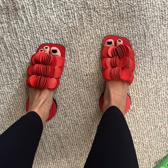 Manolita Fashion flat sandal. 100% leather. Made in Brazil - Picture 5 of 14